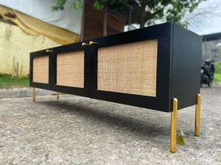 Solihiya media console wooden tv rack