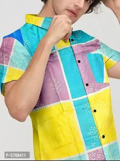 Stylish Polycotton Shirt For Men

Size: 
M
L
XL

 Color:  Multicoloured

 Fabric:  Rayon

 Type:  Short Sleeves

 Style:  Printed

 Design