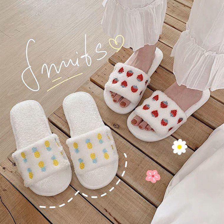 Cute white slides outlet