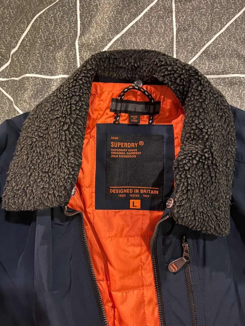Superdry wax on sale flight bomber jacket