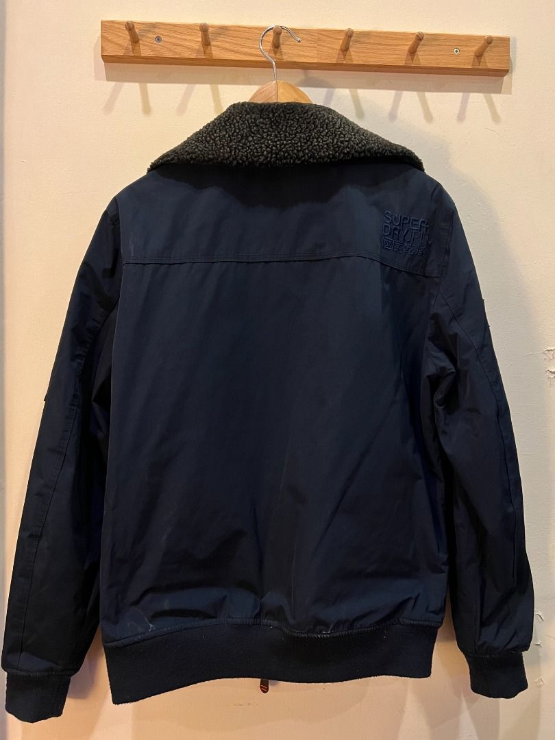 Superdry wax flight bomber jacket hotsell