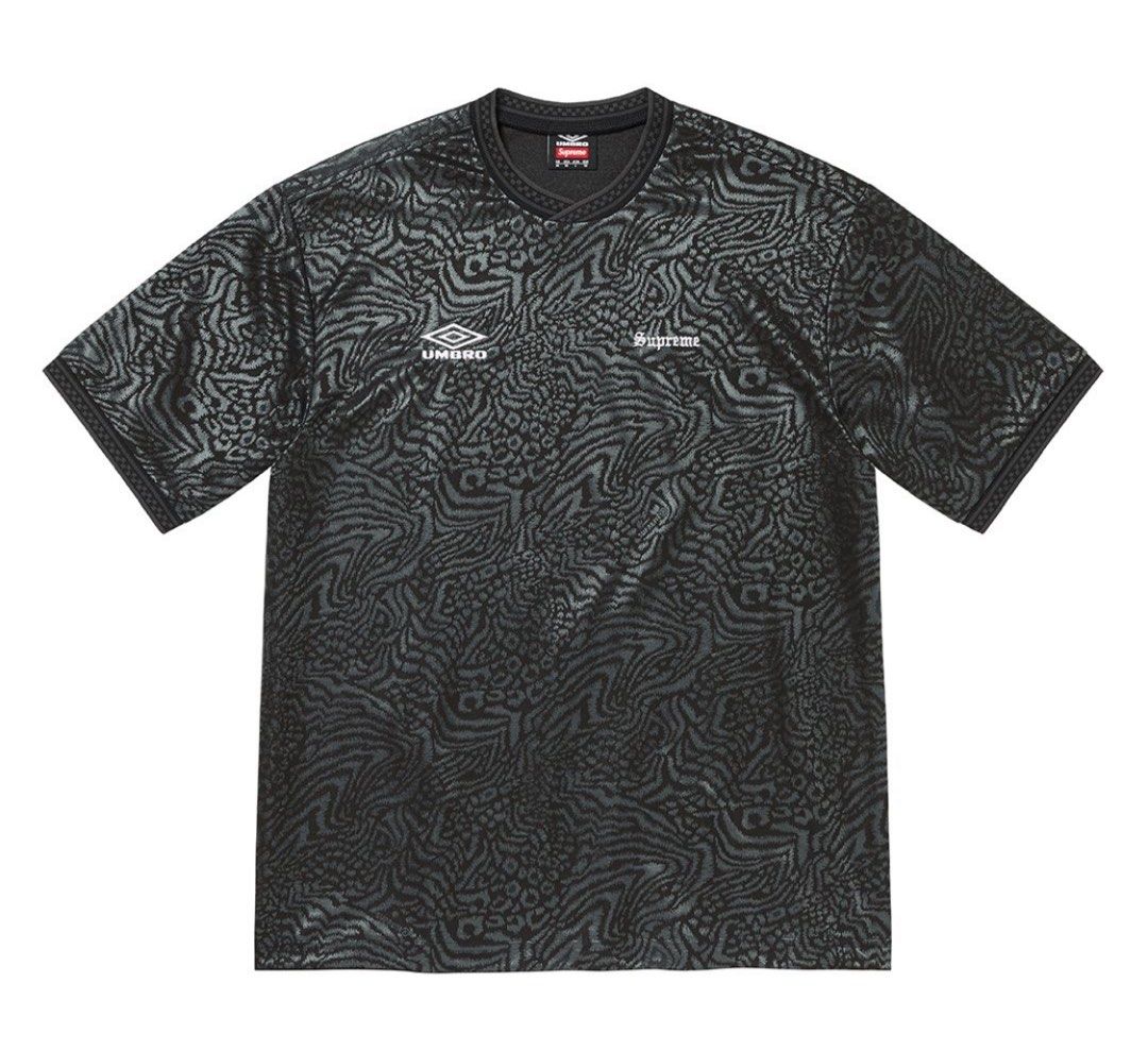 Supreme Umbro Jacquard Animal Print Soccer Jersey, 男裝, 上身及