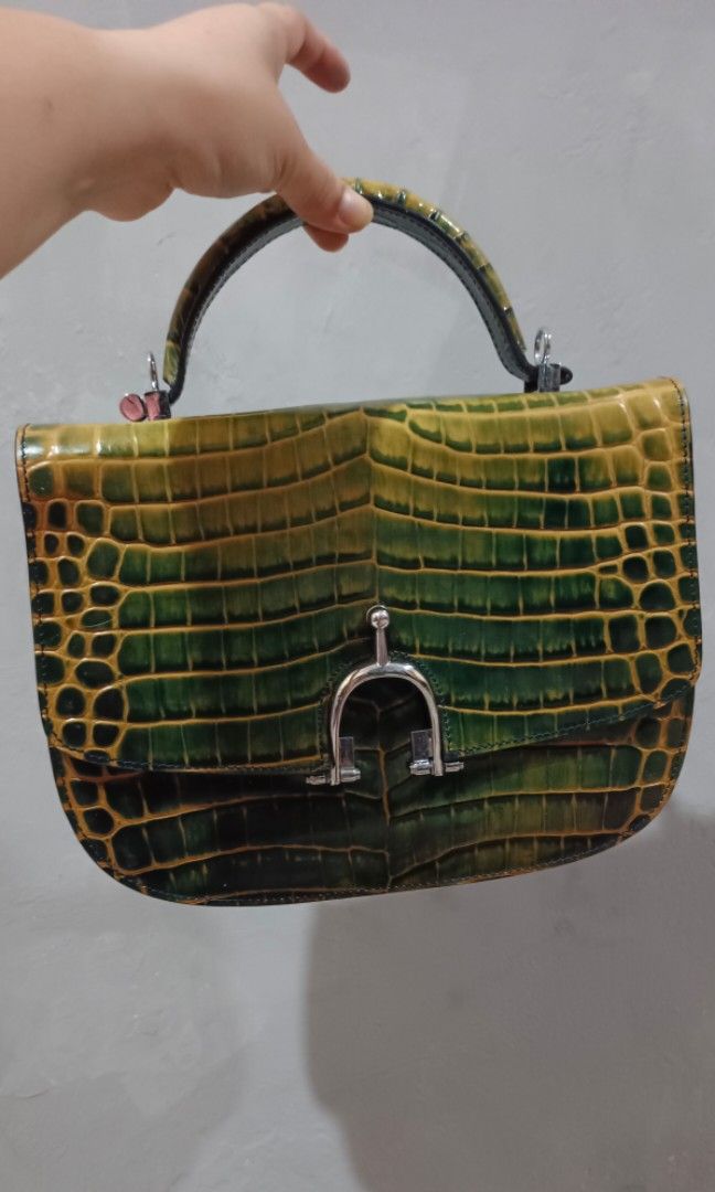 Asli import tas kulit Hermes Constance Croco, Fesyen Wanita, Tas & Dompet  di Carousell