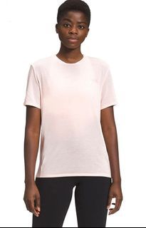 全新女款The North Face Wander T-Shirt快乾T恤 - XS號 淡粉色