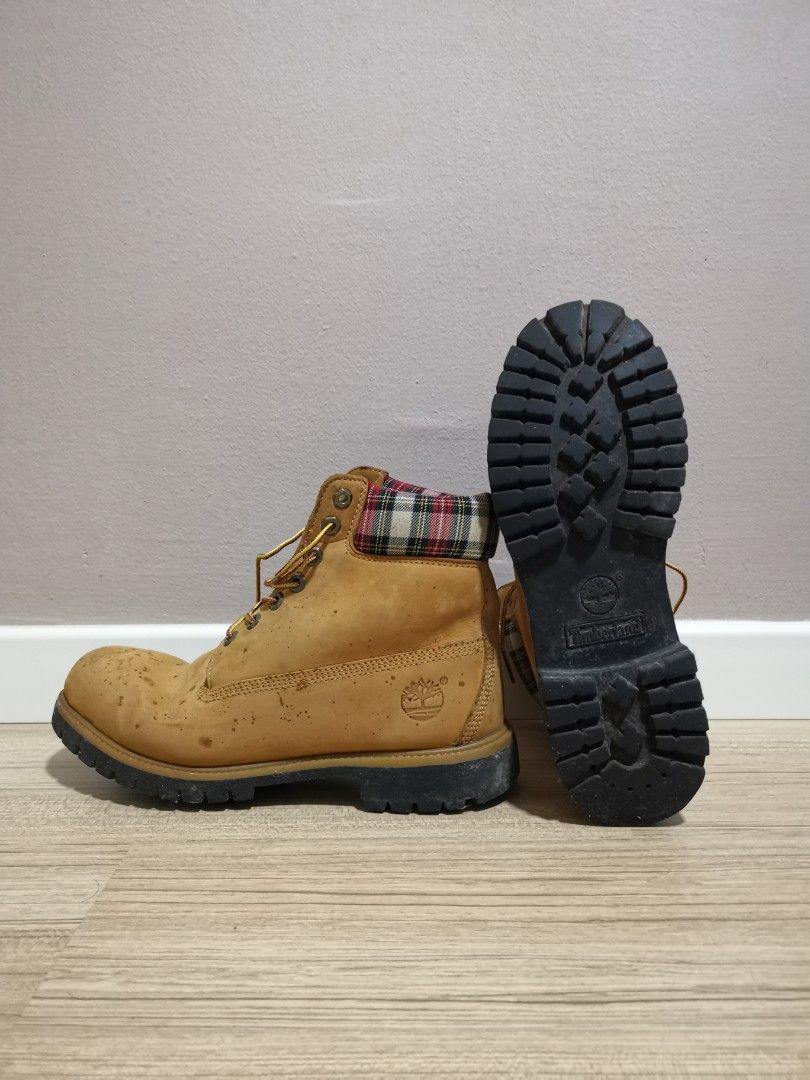 Plaid timberland boots sale