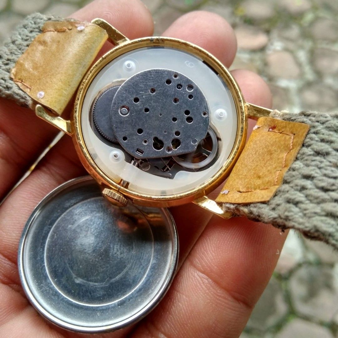 Timex denim snoopy baseball circa 1960, Fesyen Pria, Jam Tangan di