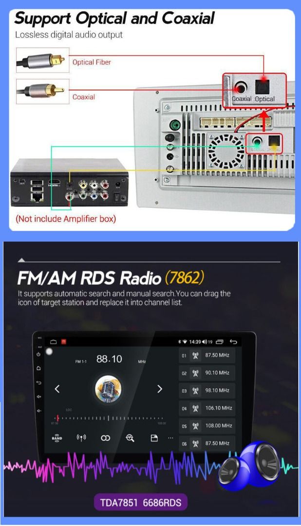 TOYOTA ALTIS COROLLA 2017 ANDROID PLAYER HEADUNIT 2K 8 CORE WIRED
