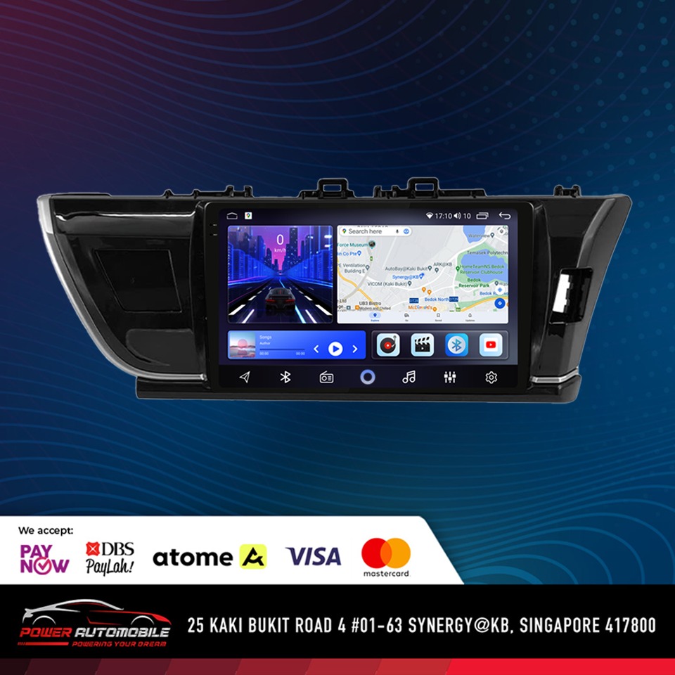 TOYOTA COROLLA ALTIS ANDROID PLAYER HEADUNIT 2K 8 CORE WIRED+WIRELESS