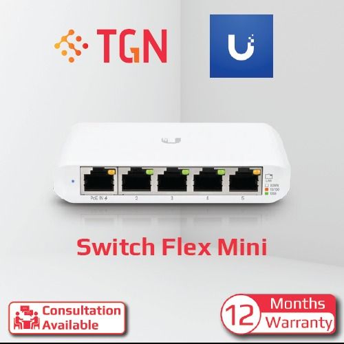Ubiquiti UniFi USW-Flex-Mini 5 port managed switch *Local 12 months  hardware warranty & support*, Computers & Tech, Parts & Accessories,  Networking on Carousell