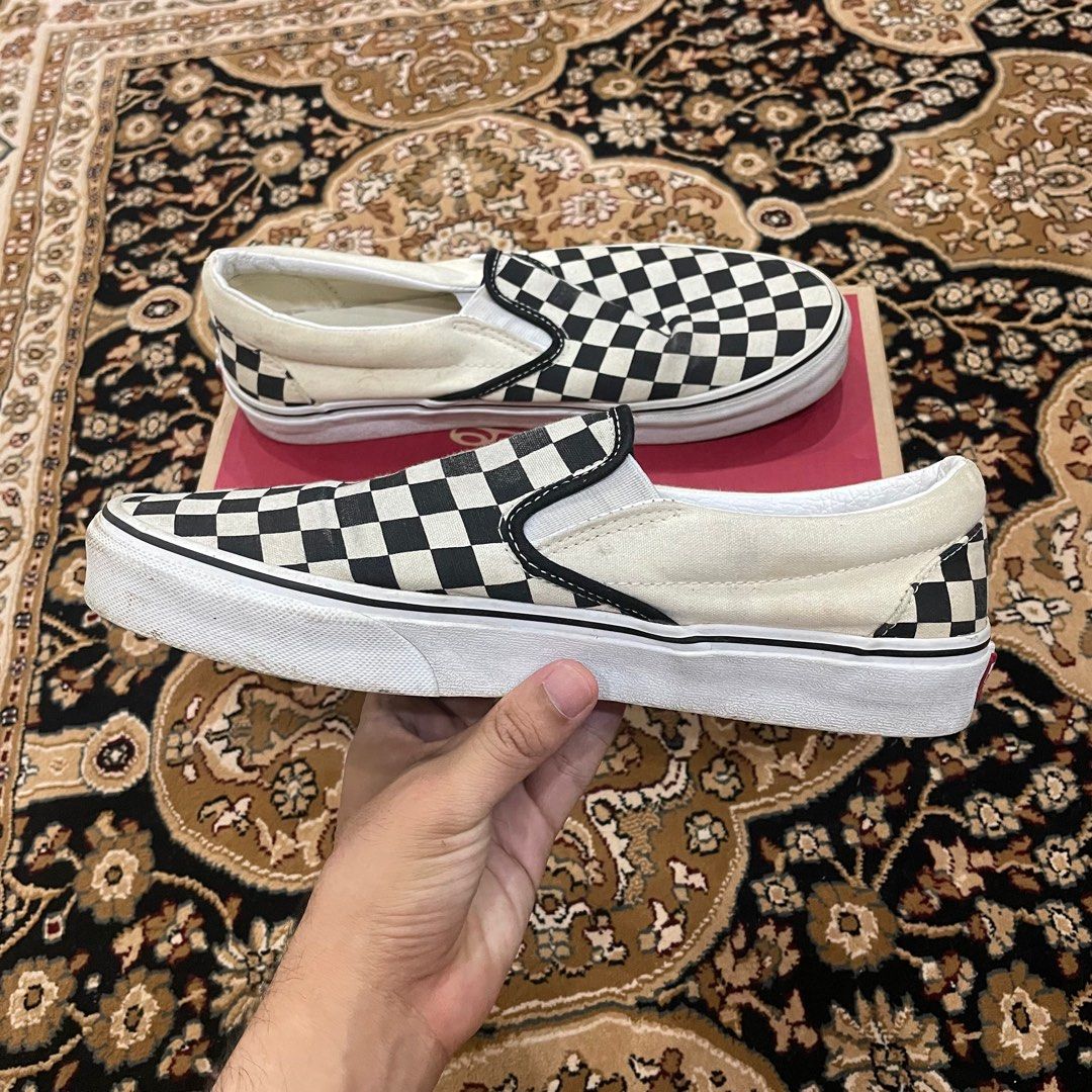 Mocha hot sale checkered vans