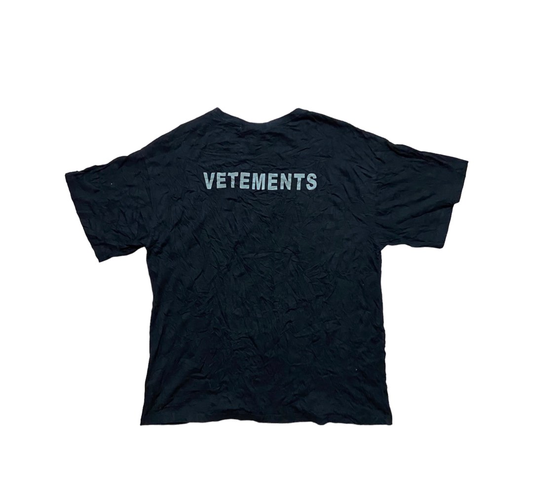 Vetements Staff Reflective Tee, Men's Fashion, Tops & Sets