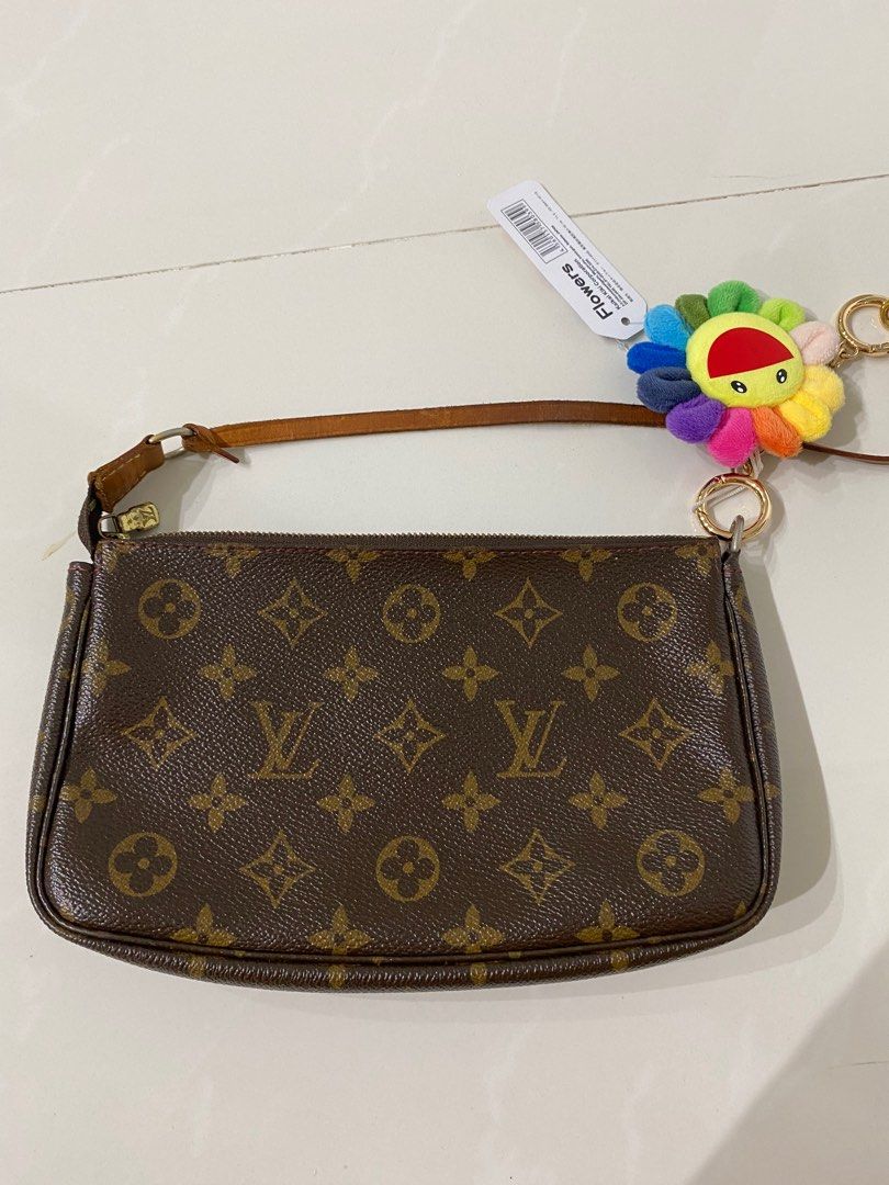 Louis Vuitton Multicolor Takashi Murakami Pochette, Luxury, Bags & Wallets  on Carousell