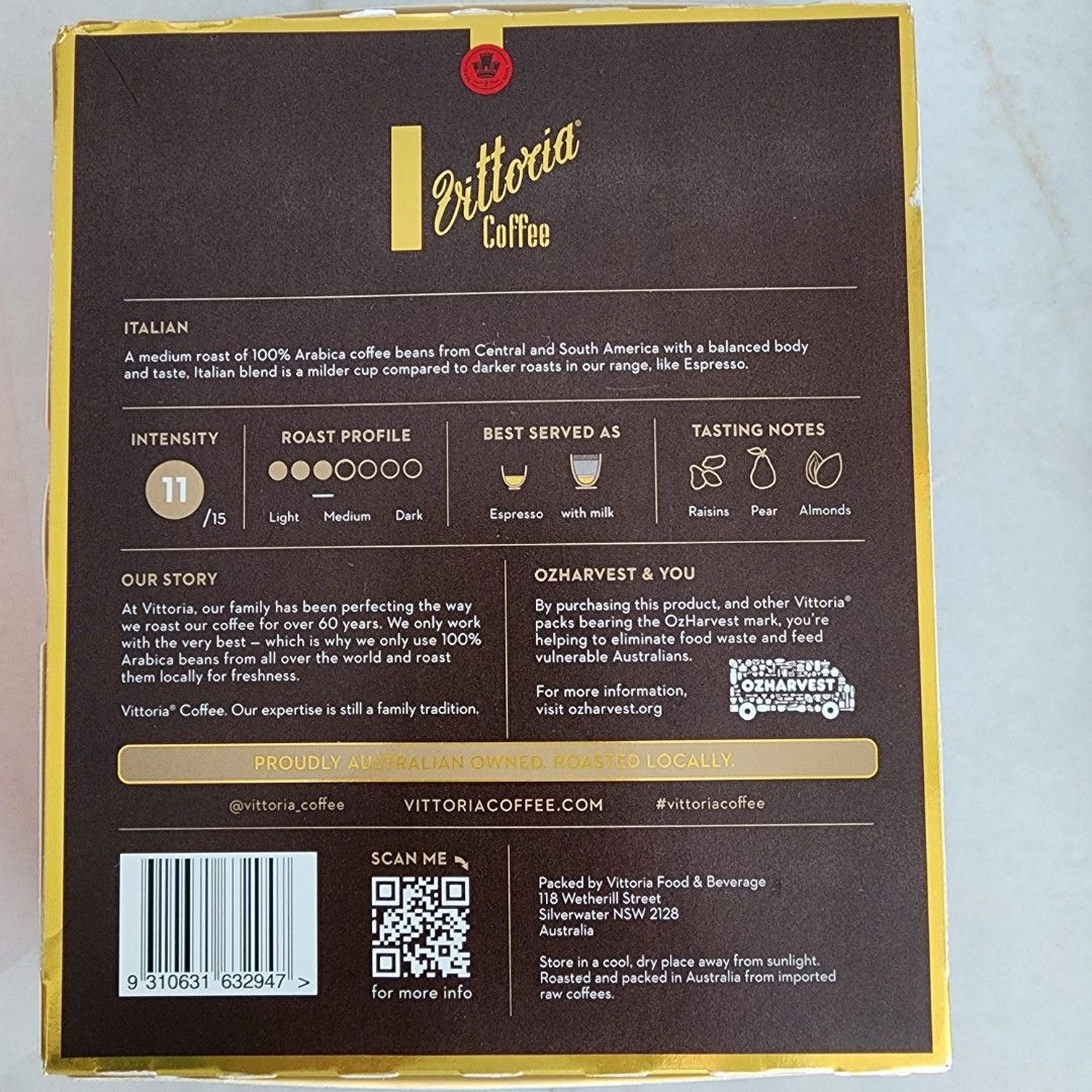 Vittoria Nespresso compatible Nespresso pods, TV & Home Appliances