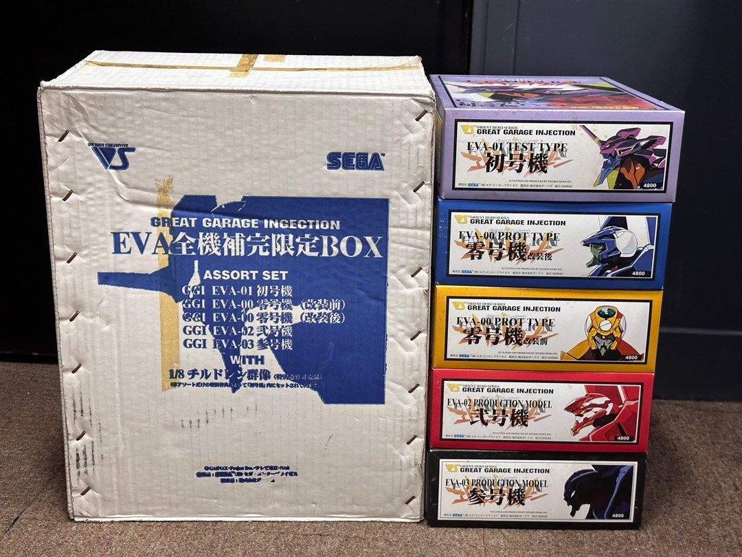 GREAT GARAGE EVA全機補完限定BOX 「新世紀エヴァンゲリオン」 VOLKS造型村‼️EVA全機補完限定box 新世紀福音戰士, 玩具收藏品, 手辦