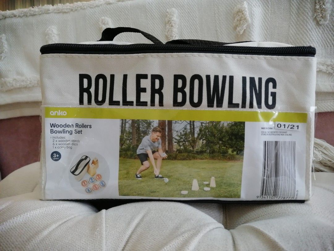 Kmart wooden bowling set hot sale