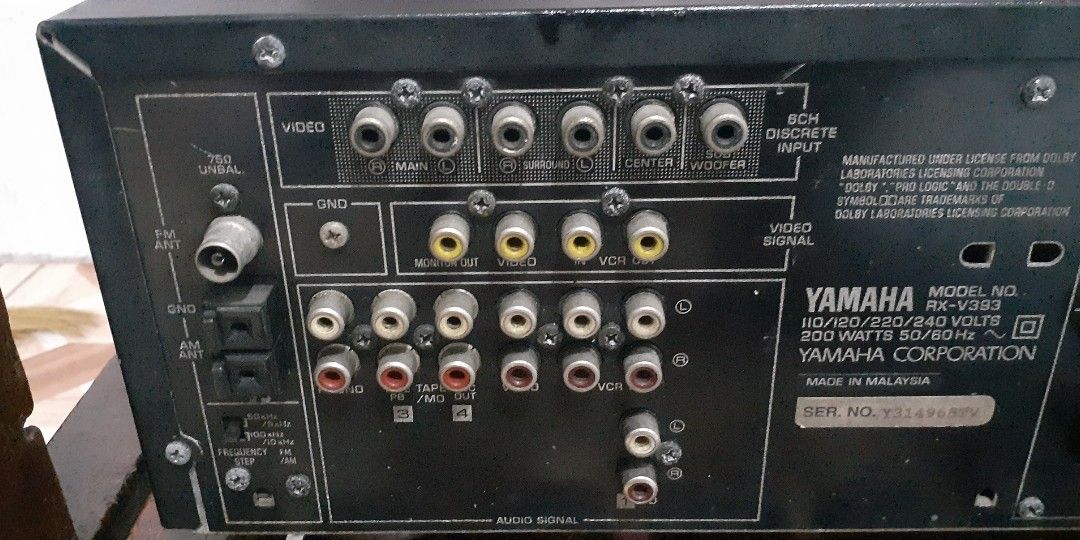 Yamaha Rx v393 Receiver Audio Soundbars Speakers Amplifiers On yamaha-rx-v393-receiver-audio-soundbars-speakers-amplifiers-on