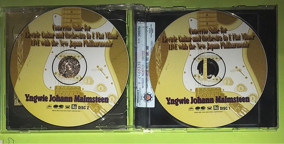 YNGWIE JOHANN MALMSTEEN LIVE WITH NEW JAPAN PHILHARMONIC VCD VIDEO CD,  Hobbies  Toys, Music  Media, CDs  DVDs on Carousell