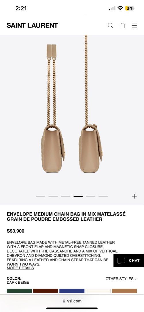 BAG REVIEW: Medium Envelope YSL Bag in Marble Pink 