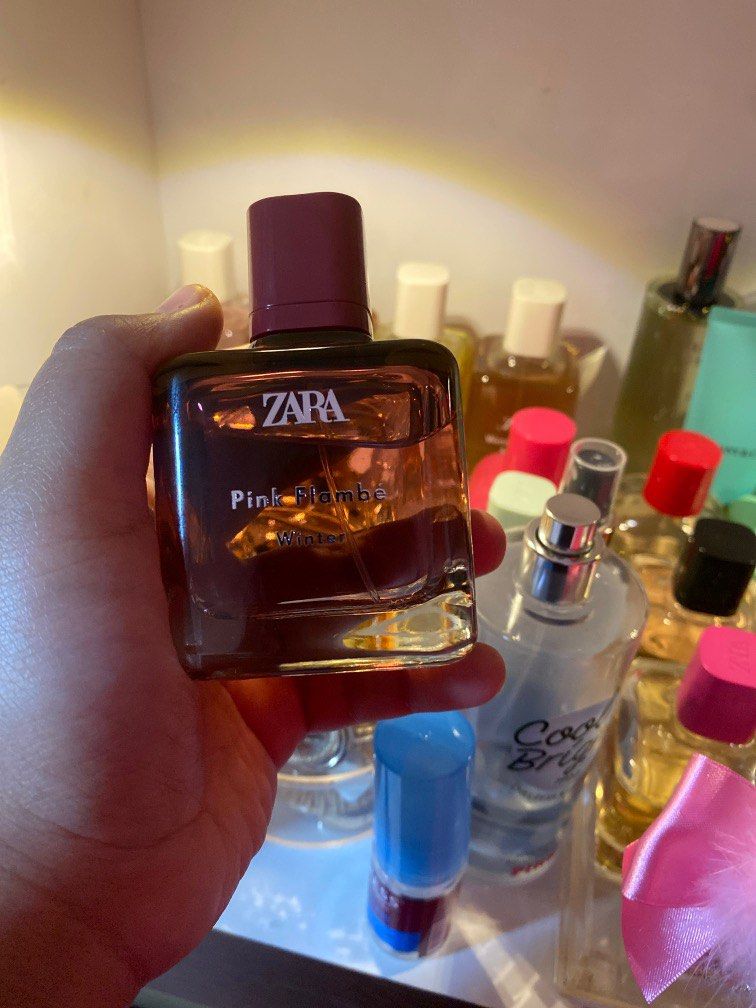 Zara perfume pink flambe winter sale