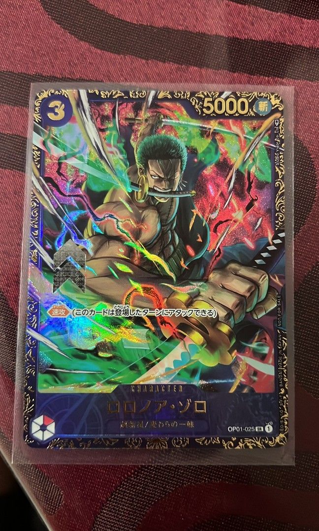 Zoro Flagship Promo card One Piece TCG, Hobbies & Toys, Toys & Games on