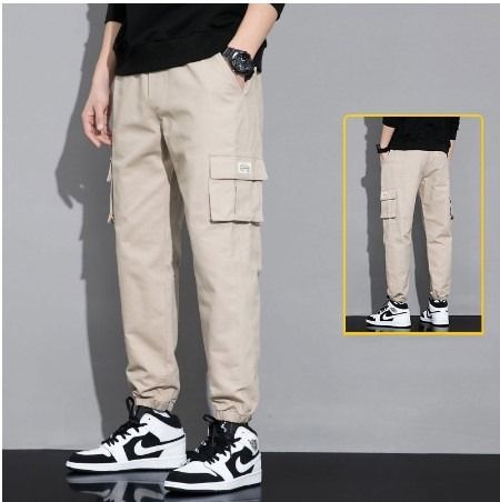 Mens cotton cargo clearance pants