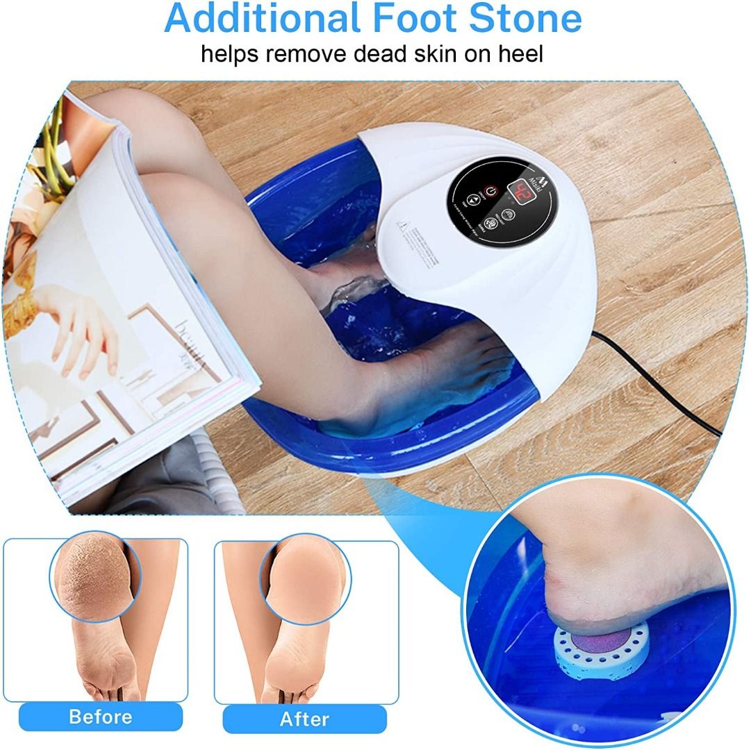 [3895] Misiki Foot Bath Spa with Heat and Massage, Pedicure Foot soak