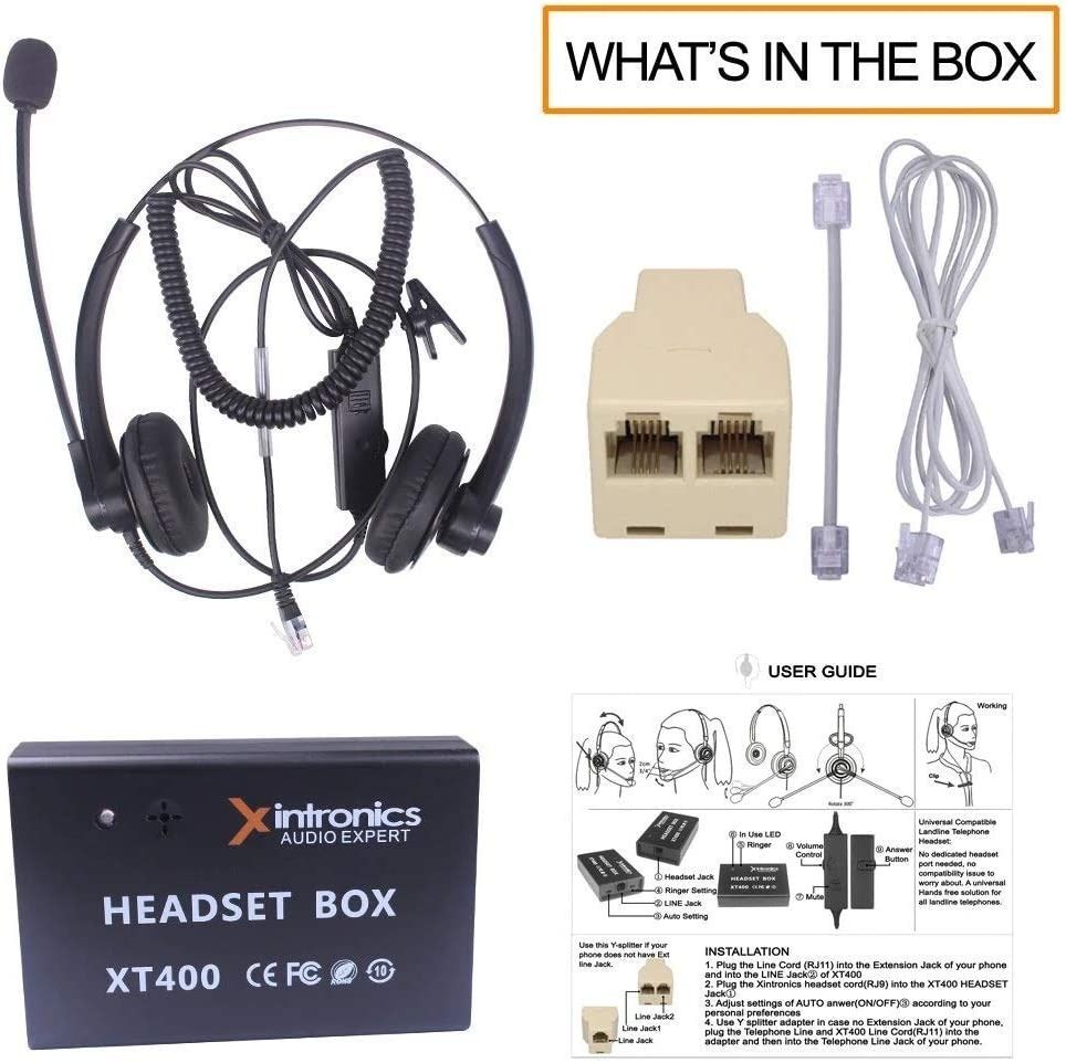 3897 Xintronics Corded Telephone Headset Dual Universal