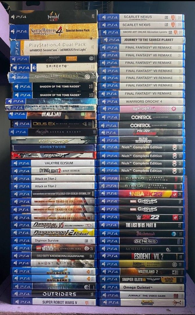 💸 Or trades (Category: PlayStation) located in Manila. Submitted by philipanselmer (Listing ID 1228564620, Image 1). Description: 💸 Or TRADES ‼️ Less 100 every 2 games Less 200 every 3 games Valkyrie Elysium - 2000 Dying light 2 - 1700 Attack on Titan 2 - 1700 each! Trails of cold steel 4 - 1700 Trails of cold steel 3 - 1700 each! Danganronpa v3 (RARE) - 1700 Danganronpa v2 (RARE) - 1600 Digimon Survive - 1500 Starwars Skywalker saga - 1300 COD