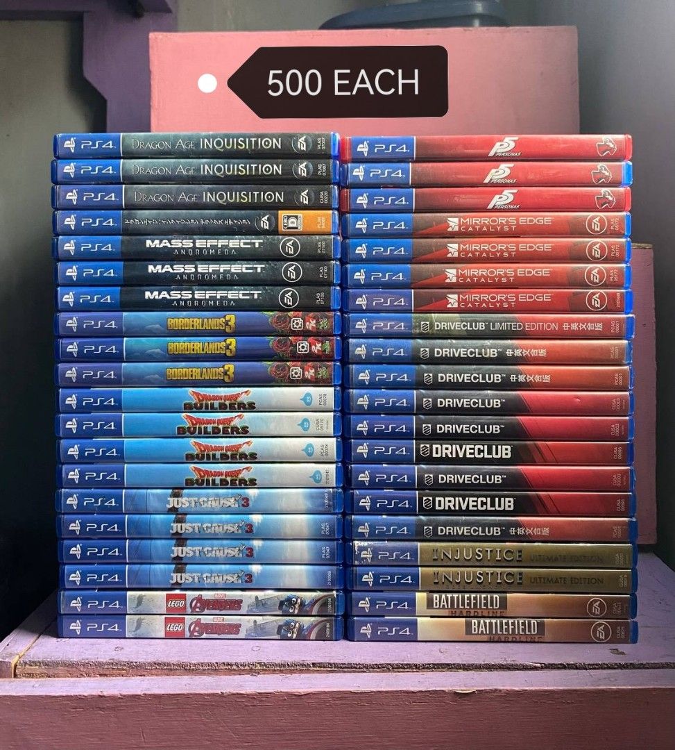 💸 Or trades (Category: PlayStation) located in Manila. Submitted by philipanselmer (Listing ID 1228565006, Image 3). Description: FOR SALE! 2k FOR ANY 5 games! PRICES IN THE PICS ‼️ Less 100 every 2 games Less 200 every 4 games All prices are firm! Pandacan Manila location Will send detailed pic upon request Pickup or shipping only! Can do meetups if u get 3 or more items Can do LBC cop/cod if u get 3 or more items Also buying games offer lang!.
