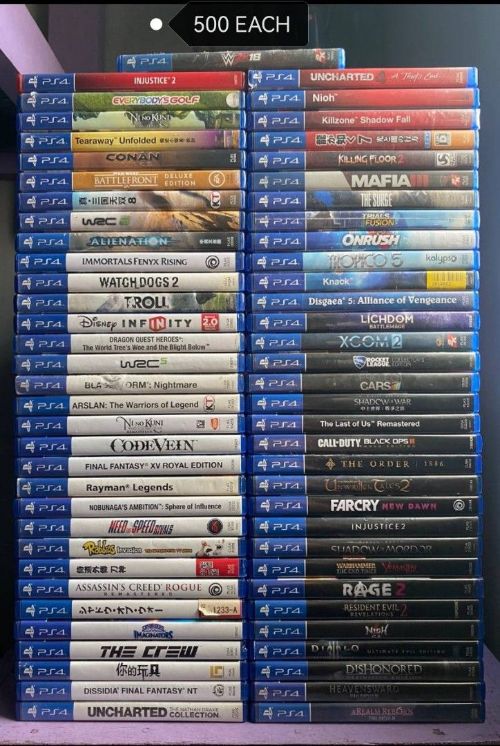 💸 Or trades (Category: PlayStation) located in Manila. Submitted by philipanselmer (Listing ID 1228565006, Image 1). Description: FOR SALE! 2k FOR ANY 5 games! PRICES IN THE PICS ‼️ Less 100 every 2 games Less 200 every 4 games All prices are firm! Pandacan Manila location Will send detailed pic upon request Pickup or shipping only! Can do meetups if u get 3 or more items Can do LBC cop/cod if u get 3 or more items Also buying games offer lang!.