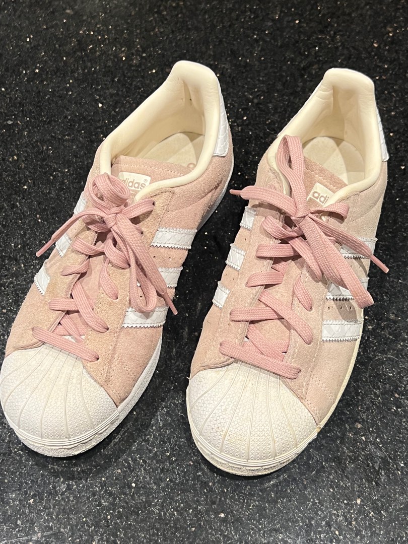 Adidas superstar shop pink blush suede