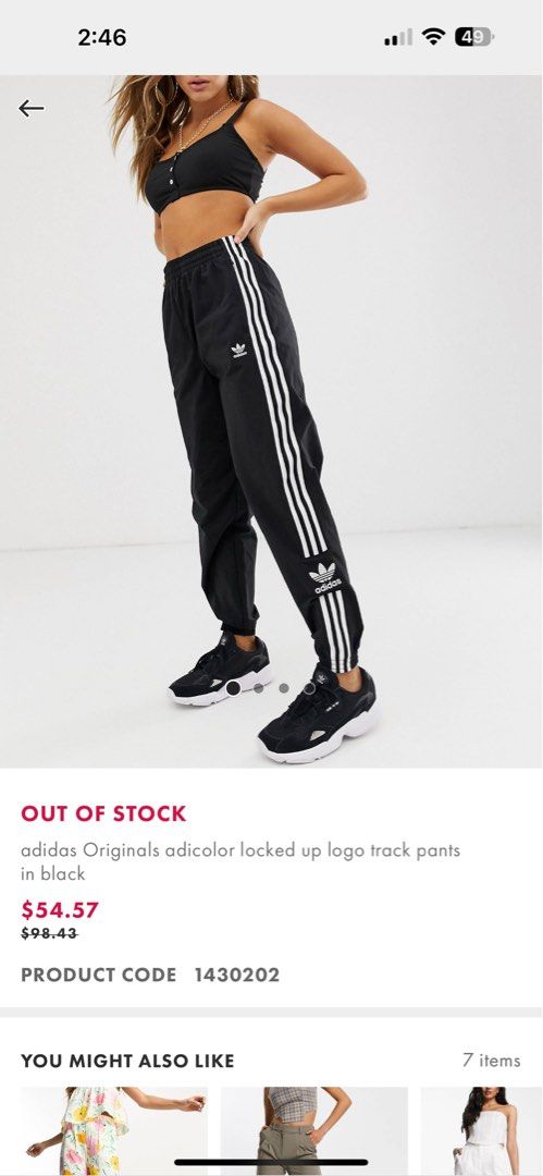 Adidas originals adicolor locked up logo track pants clearance