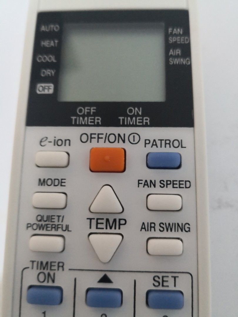 Aircon Remote Control Panasonic Patrol eion, TV & Home Appliances, Air