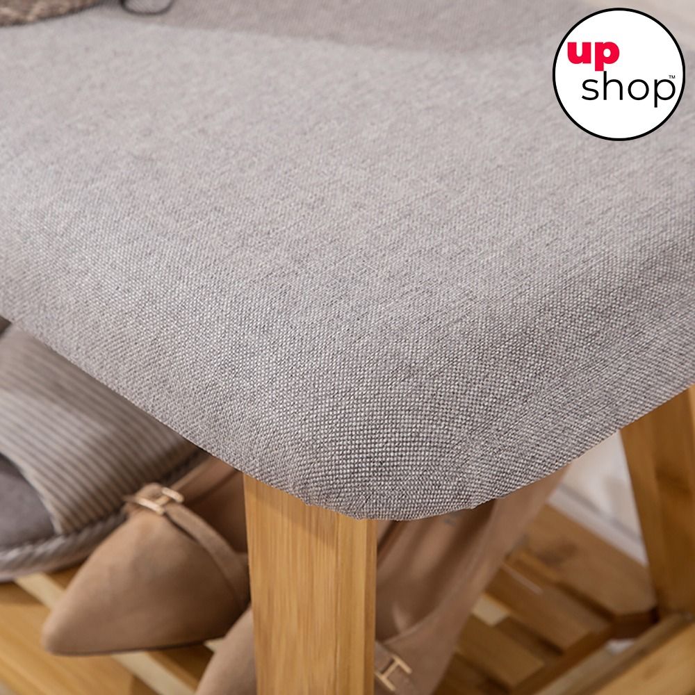 Aria Solid Wood Shoe Bench / Shoes Rack / Scandinavian Design- 90cm ...
