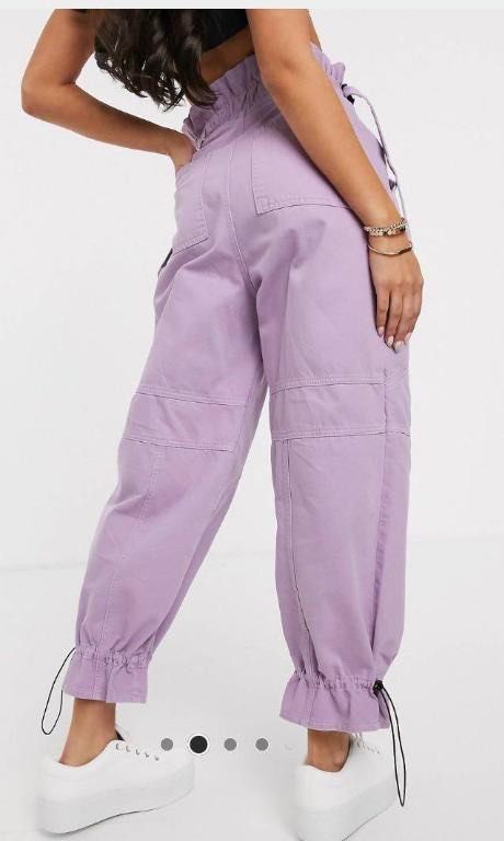 Collusion Topshop Purple Joggers Threadbare Tall Donna Cargo