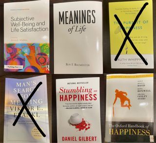 Assorted Happiness and Meaning Books