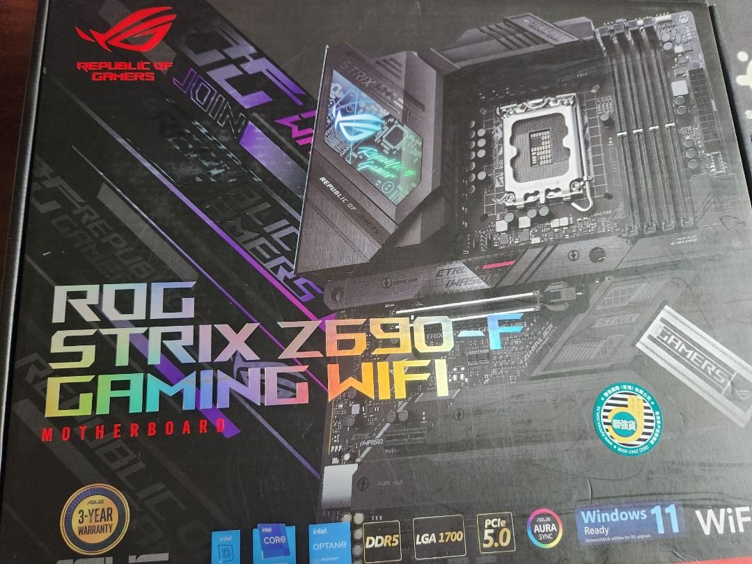 Asus ROG Strix Z690-F Gaming Wifi , 電腦＆科技, 電腦周邊及配件