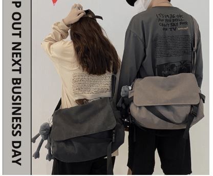 Bag Men Ladies Korean Ulzzang Big Capacity Sling Shoulder Crossbody Bag
