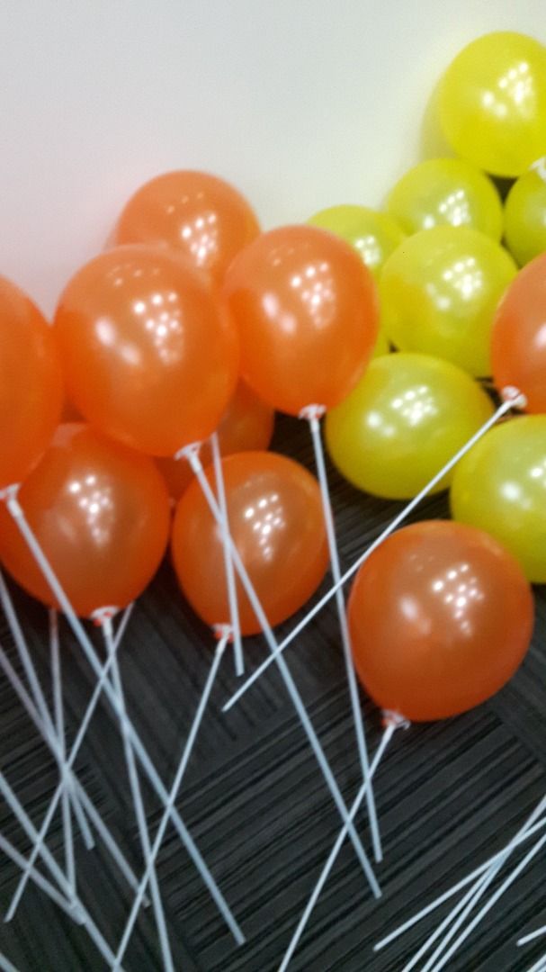 Balloon Stick and Balloon Set Up for Birthdays, Anniversary, and Kids