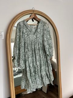 Barely used: Daughters of India Kyra Mini dress in Jade - Size S
