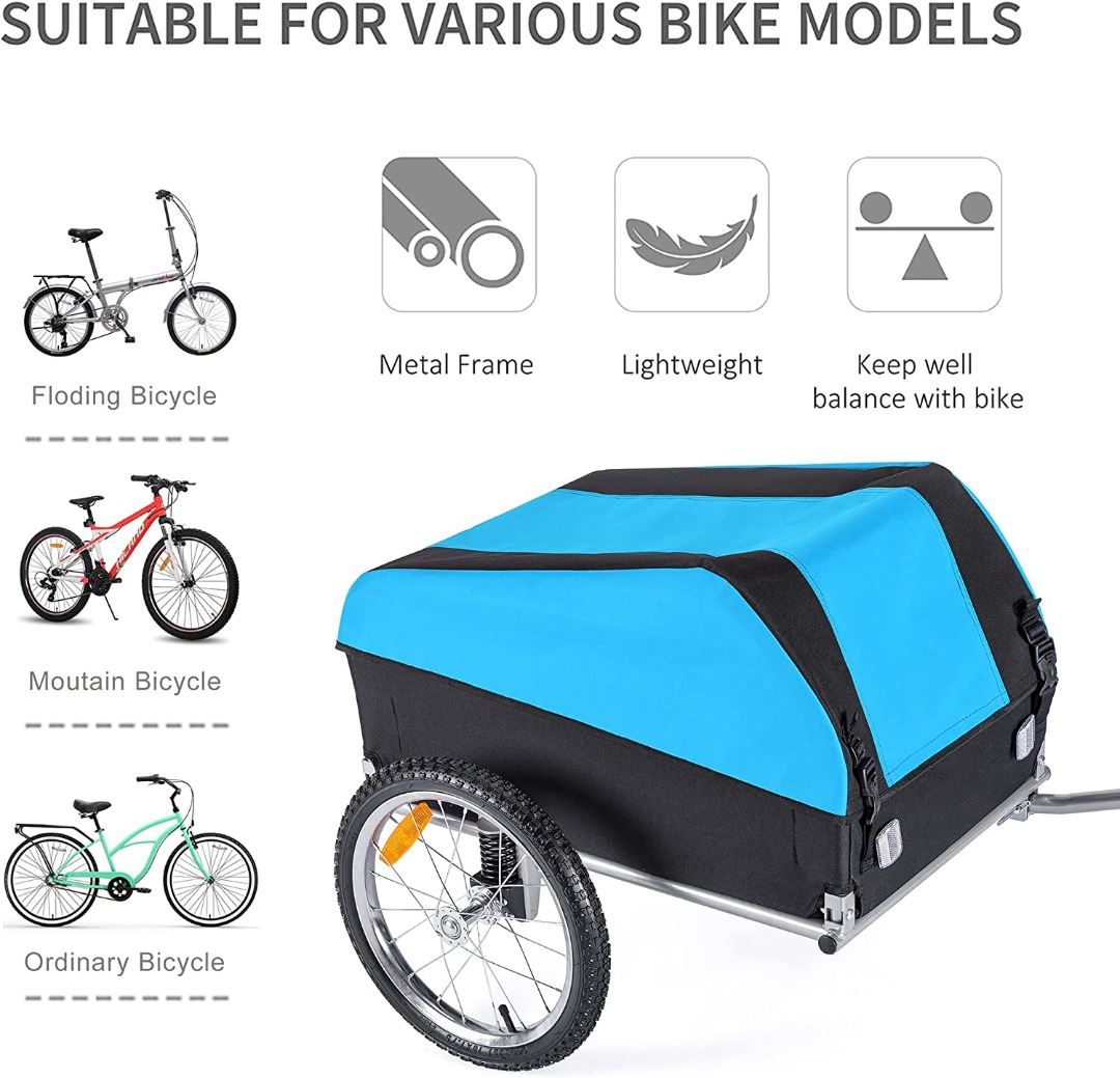 Cargo Remorque Velo Bike Velo Cargo Pliant Remorque De Transport