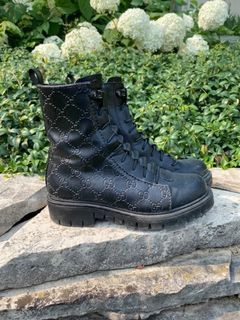 Black GG Army Boots