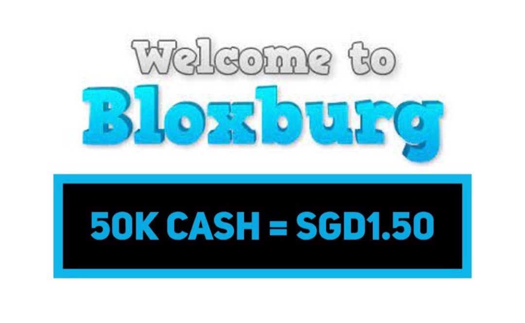 Bloxburg cash 50k for $1 , Video Gaming, Gaming Accessories, In