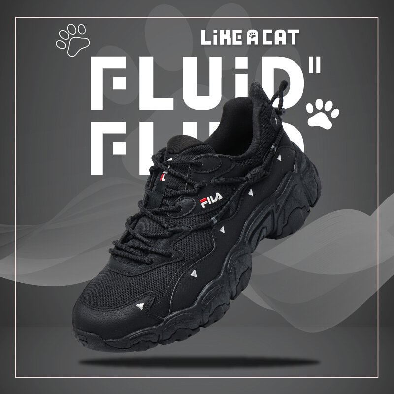 Fila all black sneakers shop