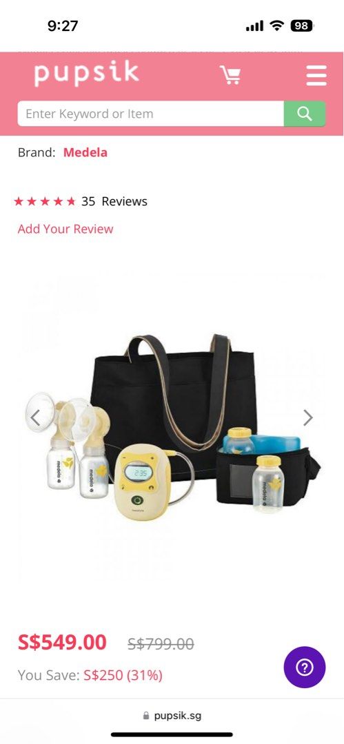 Medela Freestyle Double Breastpump, Babies & Kids, Nursing