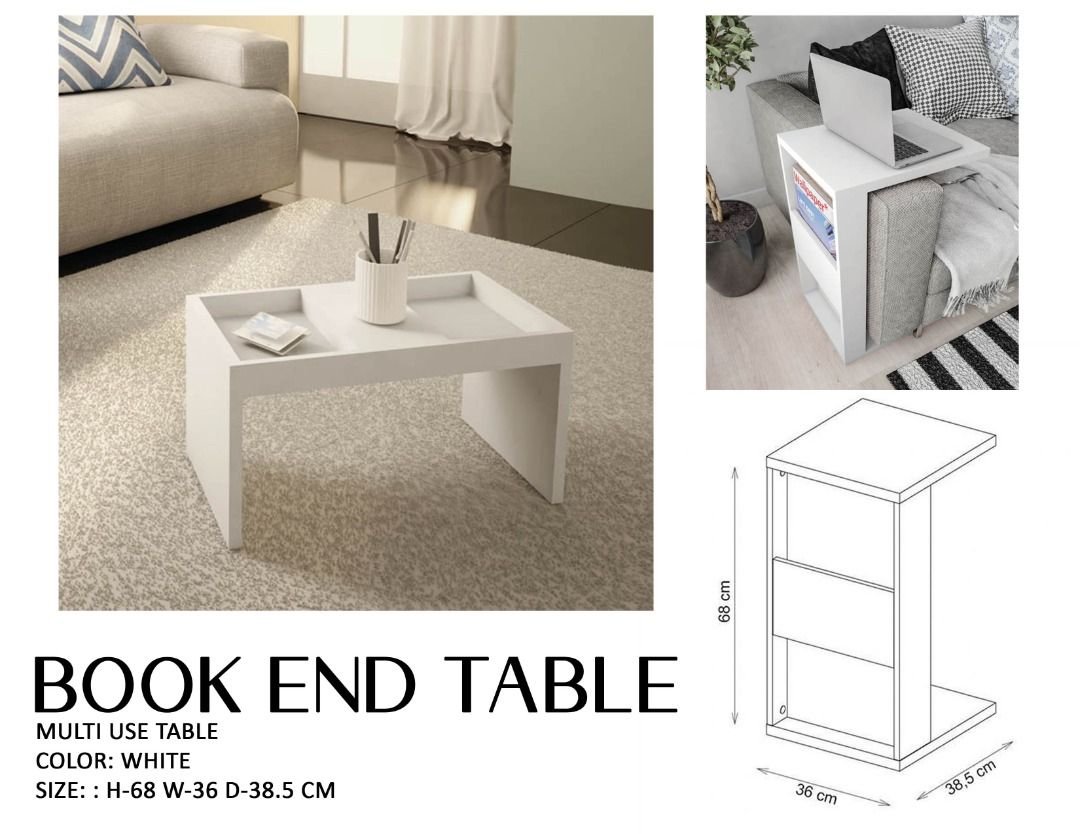 BOOKEND TABLE (DUAL USE), Furniture & Home Living, Furniture, Tables ...