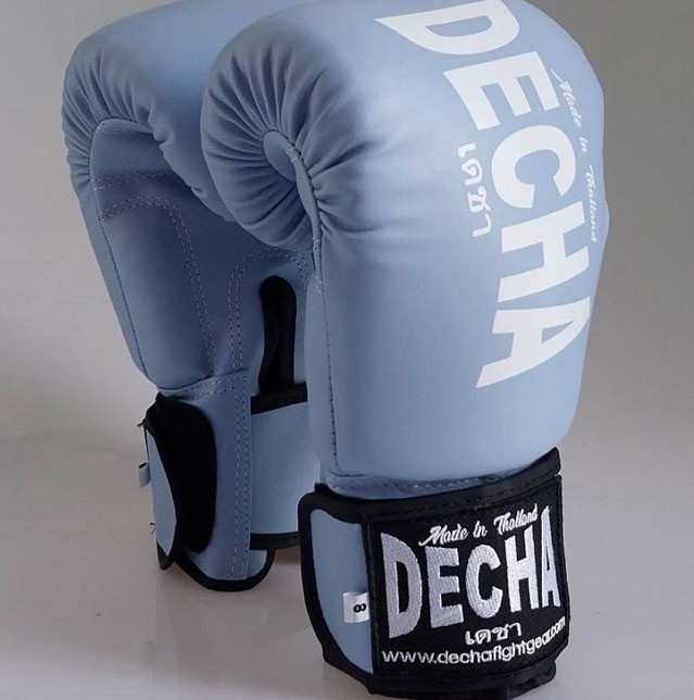 Brand New DECHA Boxing Gloves Semi Leather 8oz and 10 oz Blue