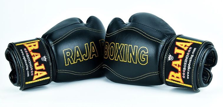 Brand New The Original Raja Boxing Premium Gloves Boxing Luxury Leather Original 100 From RAJA BOXING 8oz 10oz 12oz 14oz 16oz kickboxing black Gloves Boxing Sports Equipment Other Sports Equipment and...