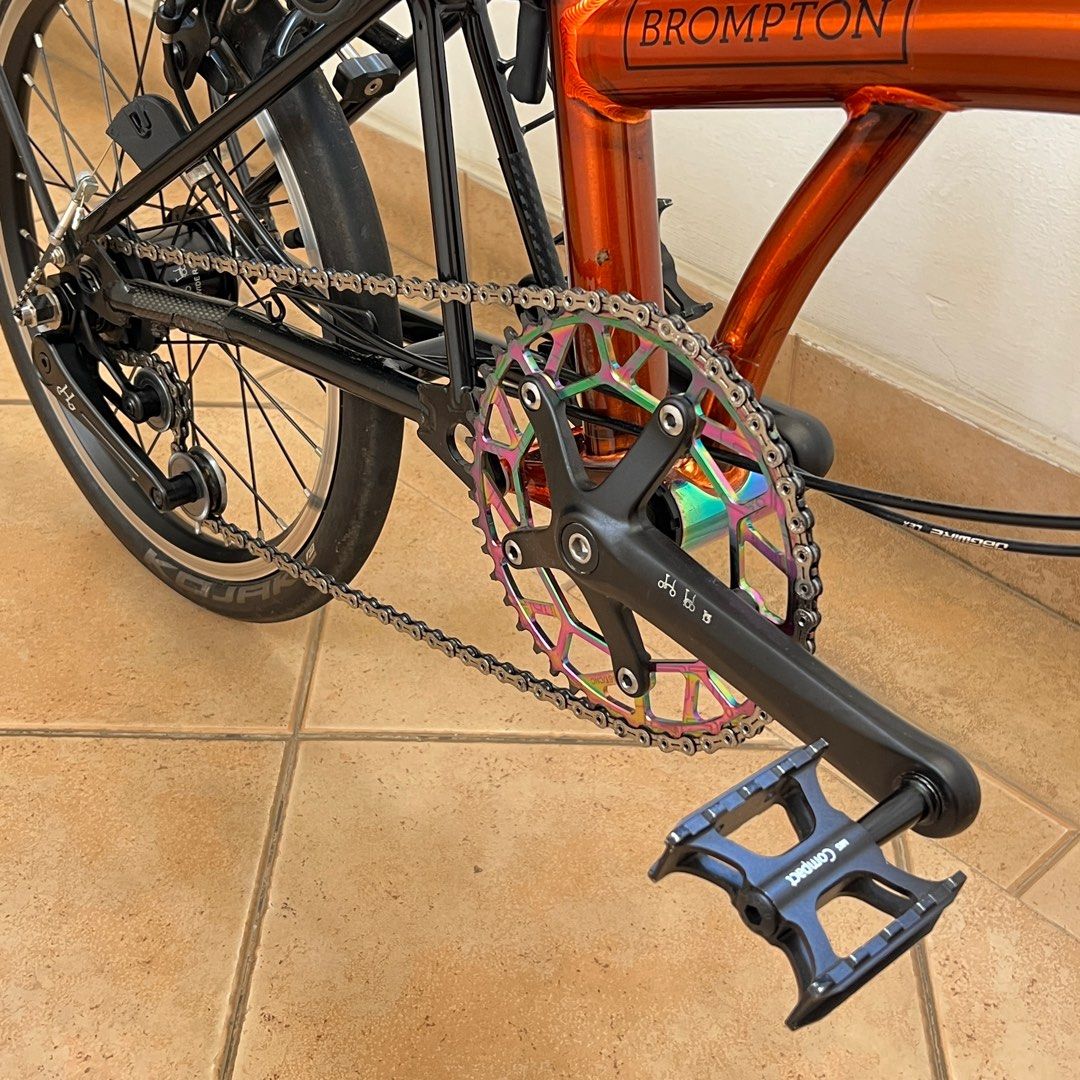 Brompton Flame Lacquer 3Speed (Internal Gears), Sports Equipment