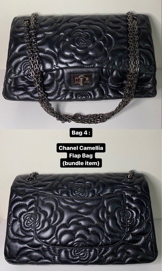 Chanel camellia boy bag deals